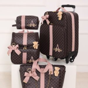 Kit Maternidade de Bolsas Personalizadas Vitton Style