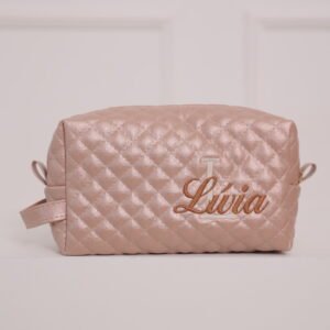 Kit Necessaire Maternidade Personalizada Rose Gold