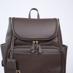 Mochila Personalizado Maternidade Premium Marrom