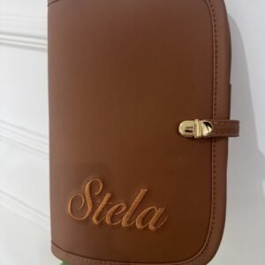 Porta Documentos Personalizado Maternidade Premium Caramelo