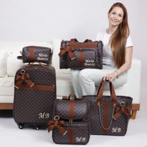 Kit Personalizado Maternidade Paris Marrom